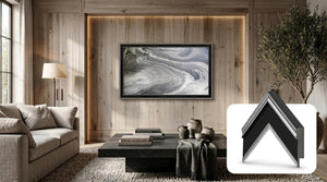 Deco TV Frames Samsung the Frame TV Antique Silver and Black