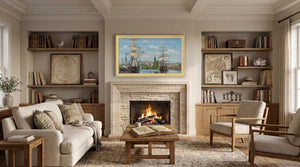 Deco TV Frames Samsung the Frame TV Antique White