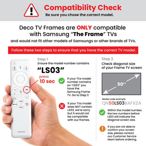 Deco TV Frames Samsung the Frame TV Tuscan Silver