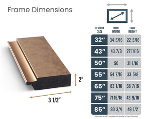 Deco TV Frames Samsung the Frame TV Contemporary Bronze