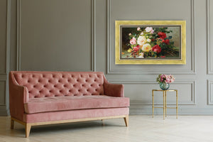 gold contemporary samsung frame tv