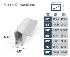 Pure White - Alloy Prismatic Samsung Frame Bezel