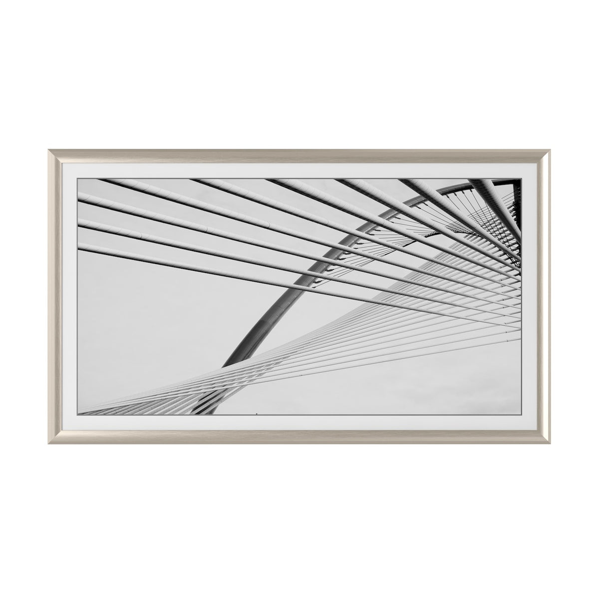 German Silver - Alloy Prismatic Samsung Frame TV Bezel