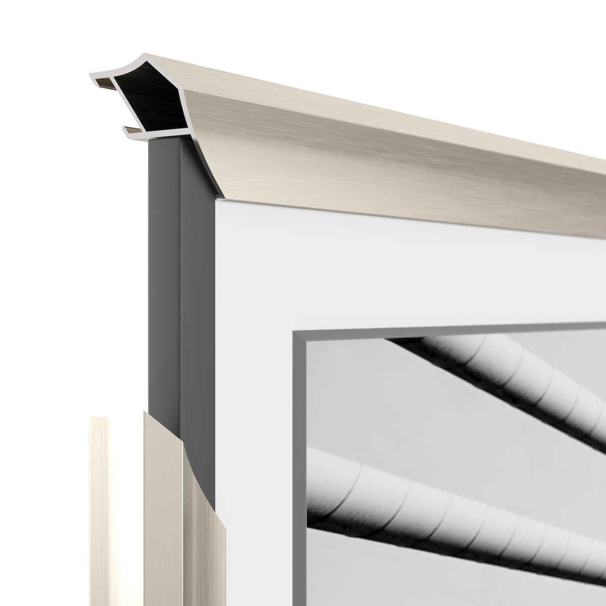 German Silver - Alloy Prismatic Samsung Frame TV Bezel