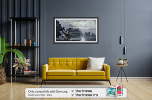 samsung the frame anodized black alloy scoop frame