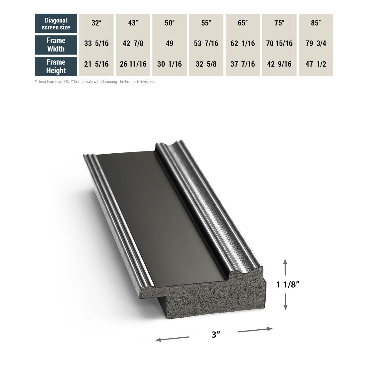 Argent Antique et Noir - BOÎTE OUVERTE