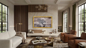 Deco TV Frames Samsung the Frame TV Antique Gold