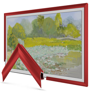Candy Apple Red - Lunette de cadre Samsung prismatique en alliage