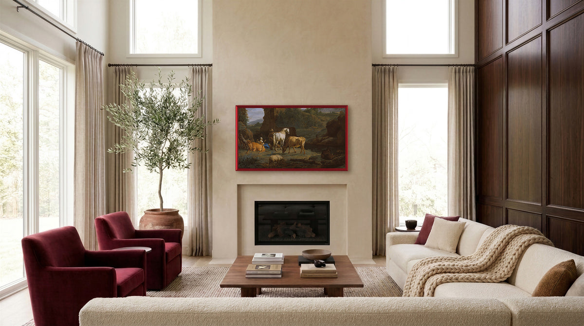 Candy Apple Red - Alloy Prismatic Samsung Frame TV Bezel (2017-2020)
