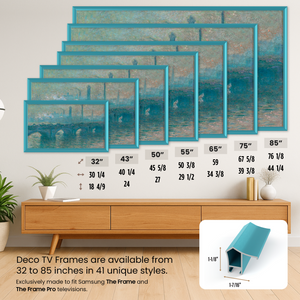 Caribbean Turquoise - Alloy Prismatic Samsung Frame TV Bezel