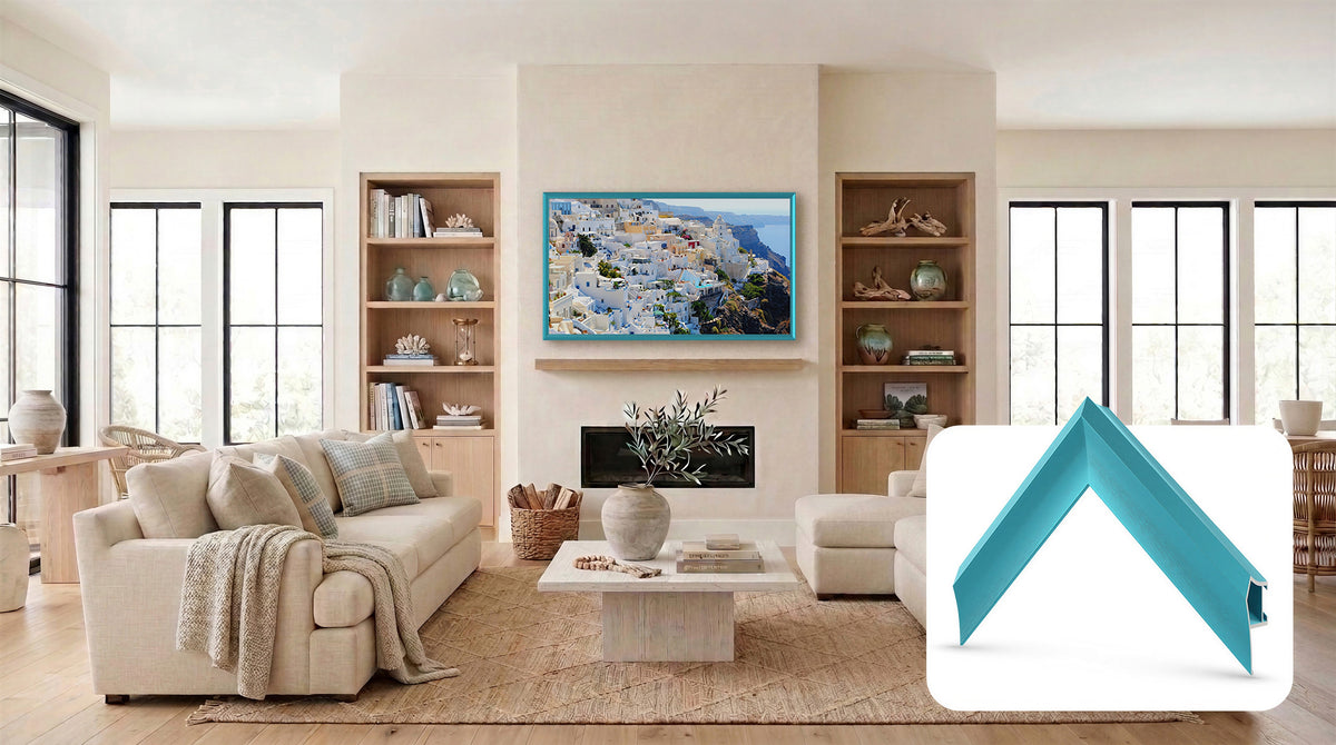 Caribbean Turquoise - Alloy Prismatic Samsung Frame TV Bezel (2017-2020)