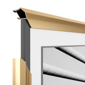 Oro pálido - Bisel de marco Samsung prismático de aleación