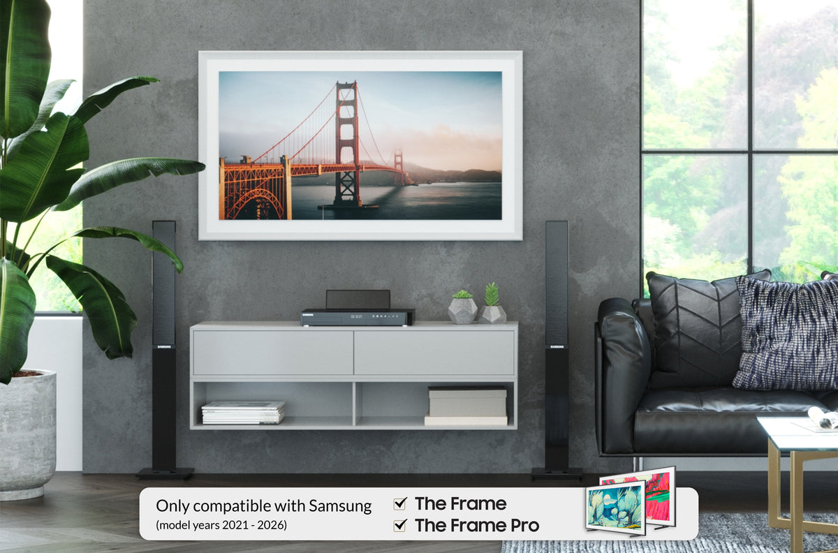 Blanco puro - Bisel de marco Samsung prismático de aleación