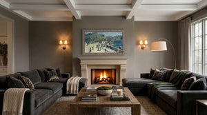 Deco TV Frames Samsung the Frame TV Tuscan Silver