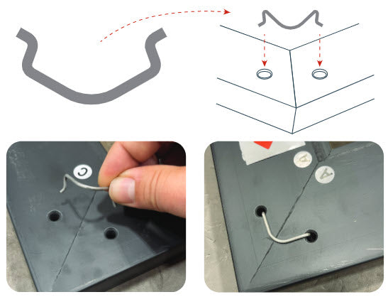 Spring Corner Braces for Deco Premiere Frames