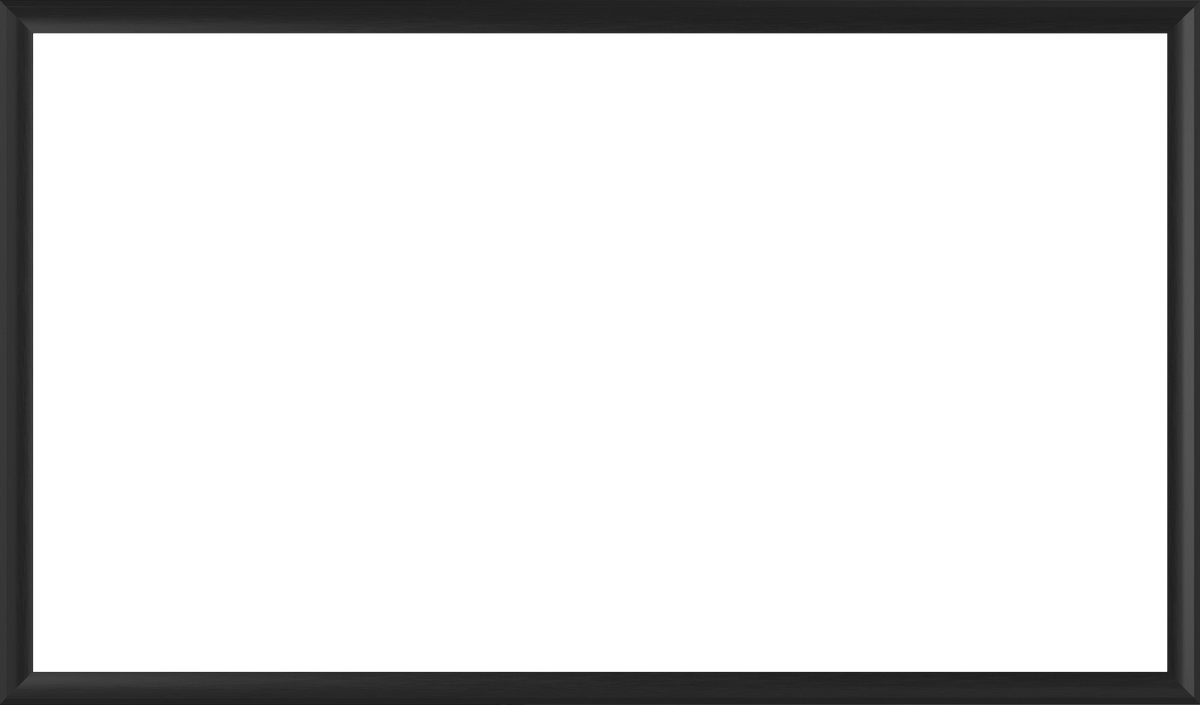 Noir anodisé - Lunette de cadre Samsung prismatique en alliage 