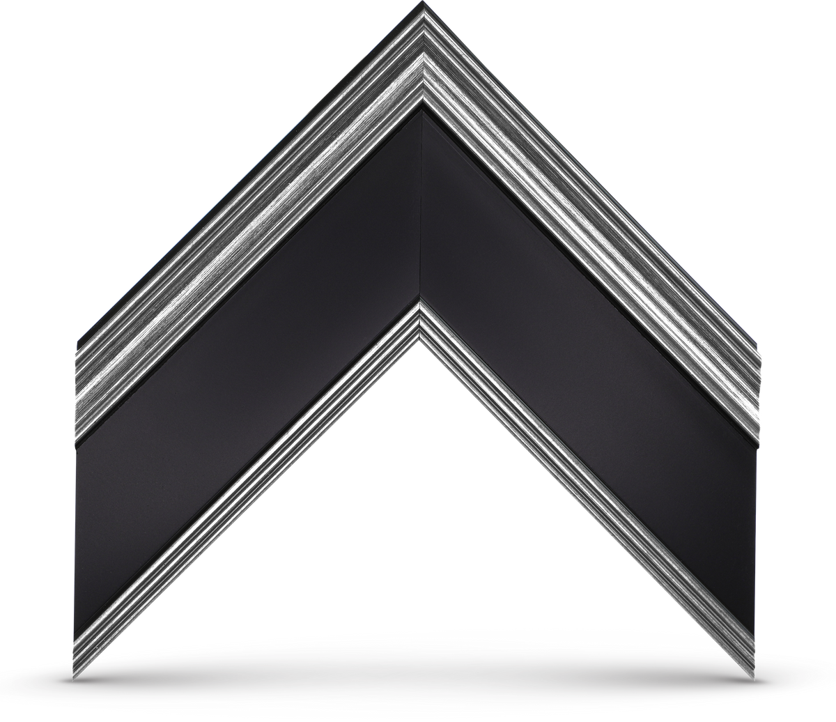 Argent Antique et Noir - BOÎTE OUVERTE