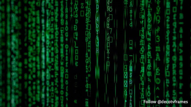 Coding on a computer screen