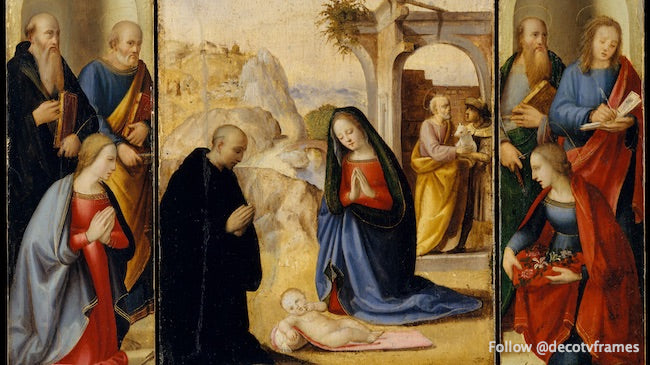 La Nativité avec les Saints 