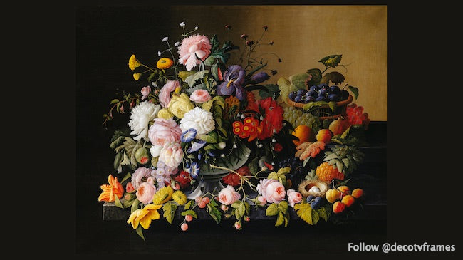 Nature morte : fleurs et fruits (vers 1850-1855)