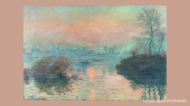 Sun setting on the Seine at Lavacourt (1880)