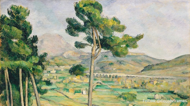 Mont Sainte-Victoire et viaduc de la vallée de l'Arc (vers 1882-1885) 