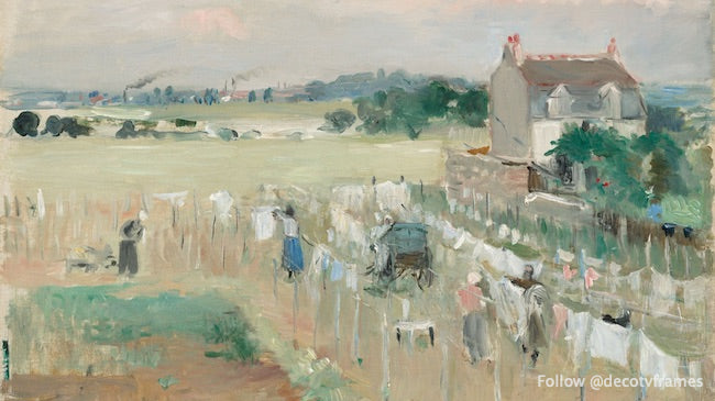 Colgar la ropa para que se seque, 1875 