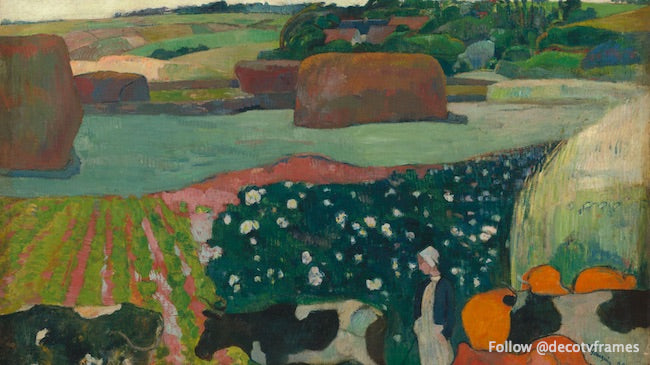 Meules de foin en Bretagne 