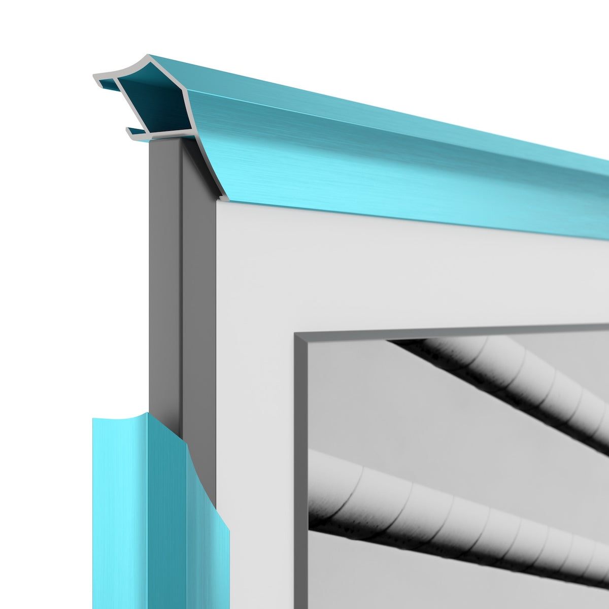 Caribbean Turquoise - Alloy Prismatic Samsung Frame Bezel