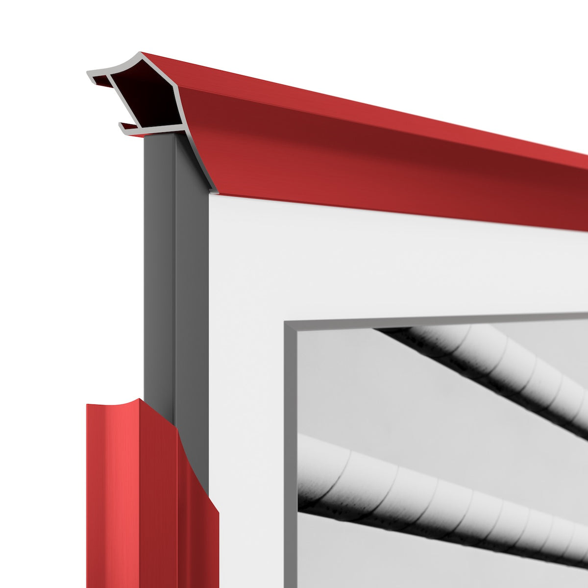 Candy Apple Red - Lunette de cadre Samsung prismatique en alliage